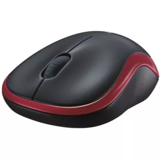 Logitech Wireless Mouse M185, piros