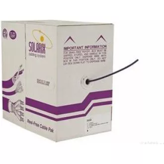 Solarix UTP, Cat5E, kábel, kábel, LSOH, doboz 305m SXKD-5E-UTP-LSOH Solarix UTP, Cat5E, kábel, kábel, LSOH, doboz 305m SXKD-5E-UTP-LSOH