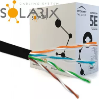 Solarix kültéri gél UTP, Cat5E, vezeték, PE, doboz 305m SXKD-5E-UTP-PEG