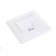 Solarix moduláris aljzat 1 kulcscsőhöz, rejtett fehér SX9-1-0-WH