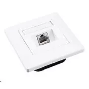 Solarix aljzat CAT6 STP 1 x RJ45 süllyesztett fehér SX9-1-6-STP-WH