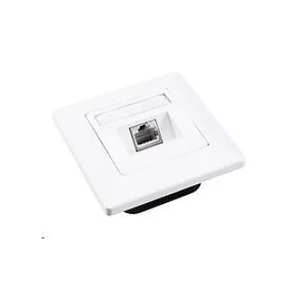Solarix aljzat CAT6 STP 1 x RJ45 süllyesztett fehér SX9-1-6-STP-WH