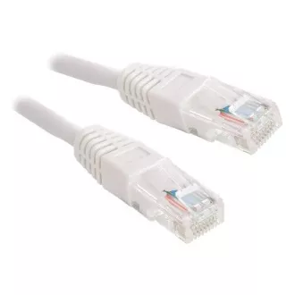 XtendLan patch kábel Cat5E, UTP - 0, 5m, fehér (eladó 10 db)
