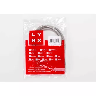 LYNX patch kábel Cat5E, FTP - 3m, szürke
