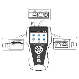 LAN kábel tesztelő TLCD8601S LCD kijelzővel, koax, Cat3/Cat5E/Cat6/Cat7, UTP/STP, USB, PoE, ping, szonda, anti-hurok védelemmel LAN kábel tesztelő TLCD8601S LCD kijelzővel, koax, Cat3/Cat5E/Cat6/Cat7, UTP/STP, USB, PoE, ping, szonda, anti-hurok védelemmel
