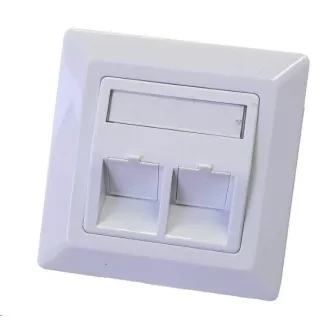 Univerzális aljzat 2 port - 80x80