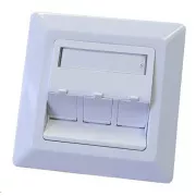 Univerzális aljzat 3 port - 80x80