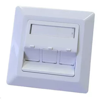 Univerzális aljzat 3 port - 80x80