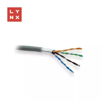 LYNX FTP kábel, Cat5e, LSZH, 0, 5mm, teljesen hegesztett, belső, szürke, doboz 305m LYNX FTP kábel, Cat5e, LSZH, 0, 5mm, teljesen hegesztett, belső, szürke, doboz 305m