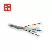 LYNX UTP kábel, Cat6, PVC (Eca), teljesen hegesztett, beltéri, szürke, doboz 305m