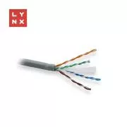 LYNX UTP kábel, Cat6, LSOH, teljesen hegesztett, beltéri, szürke, doboz 305m