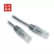 LYNX UTP patch kábel Cat5e, PVC, CCA, 5m, szürke, szürke