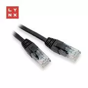 LYNX UTP patch kábel Cat5e, PVC, CCA, 5m, fekete, LYNX UTP patch kábel Cat5e, PVC, CCA, 5m, fekete