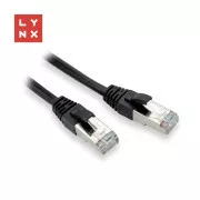 LYNX FTP patch kábel Cat5e PVC, CCA, 7m, fekete, LYNX FTP patch kábel Cat5e PVC, CCA, 7m, fekete