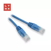 LYNX UTP patch kábel Cat5e, PVC, CCA, 0, 5m, kék (a csomag 10db-ot tartalmaz)