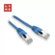 LYNX FTP patch kábel Cat5e PVC, CCA, 10m, kék