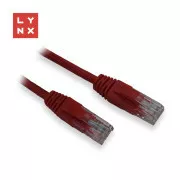 LYNX UTP patch kábel Cat5e, PVC, CCA, 3m, piros, LYNX UTP patch kábel Cat5e, PVC, CCA, 3m, piros