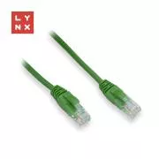 LYNX UTP patch kábel Cat5e, PVC, CCA, 3m, zöld, LYNX UTP patch kábel Cat5e, PVC, CCA, 3m, zöld