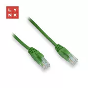 LYNX UTP patch kábel Cat5e, PVC, CCA, 20m, zöld, LYNX UTP patch kábel Cat5e, PVC, CCA, 20m, zöld