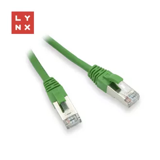 LYNX FTP patch kábel Cat5e PVC, CCA, 2m, zöld, LYNX FTP patch kábel Cat5e PVC, CCA, 2m, zöld