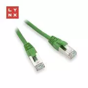 LYNX FTP patch kábel Cat5e PVC, CCA, 7m, zöld, LYNX FTP patch kábel Cat5e PVC, CCA, 7m, zöld