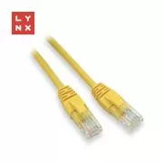 LYNX UTP patch kábel Cat5e, PVC, CCA, 0, 5m, sárga (10db csomagban)