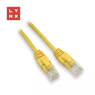 LYNX UTP patch kábel Cat5e, PVC, CCA, 5m, sárga LYNX UTP patch kábel Cat5e, PVC, CCA, 5m, sárga