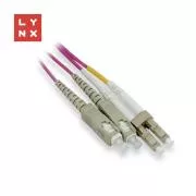 LYNX duplex patch kábel MM, OM4, LC/SC, 50/125µm, 2m