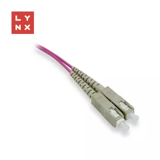 LYNX duplex patch kábel MM, OM4, SC/SC, 50/125µm, 2m