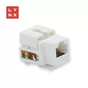 LYNX keystone UTP Cat5e, 90 stp., fehér