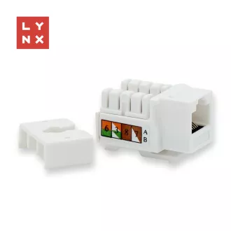 LYNX keystone UTP Cat5e, 90 stp., fehér