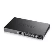 Zyxel XGS2220-30, L3 hozzáférési switch, 24x1G RJ45 2x10mG RJ45, 4x10G SFP  Uplink, 1 év NebulaFlex Pro szolgáltatással együtt