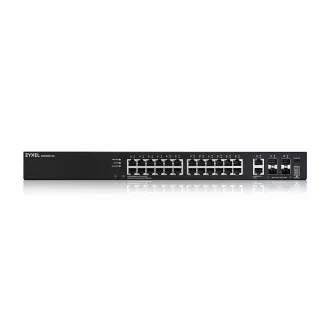 Zyxel XGS2220-30, L3 hozzáférési switch, 24x1G RJ45 2x10mG RJ45, 4x10G SFP  Uplink, 1 év NebulaFlex Pro szolgáltatással együtt
