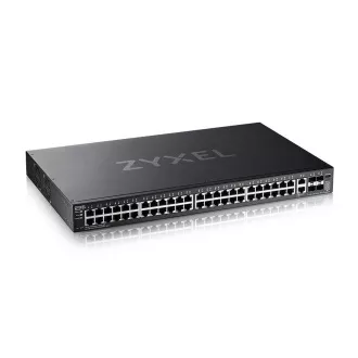 Zyxel XGS2220-54, L3 hozzáférési switch, 48x1G RJ45 2x10mG RJ45, 4x10G SFP  Uplink, 1 év NebulaFlex Pro szolgáltatással együtt