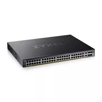 Zyxel XGS2220-54FP, L3 Access Switch, 960W PoE, 40xPoE /10xPoE  , 48x1G RJ45 2x10mG RJ45, 4x10G SFP  Uplink, incl. 1 év.