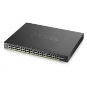 Zyxel XGS1935-52HP, 52 portos Lite-L3 Smart Managed PoE switch, 48x Gigabit PoE és 4x 10G SFP , hibrid üzemmódban