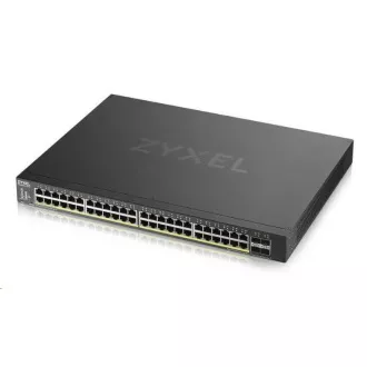 Zyxel XGS1935-52HP, 52 portos Lite-L3 Smart Managed PoE switch, 48x Gigabit PoE és 4x 10G SFP , hibrid üzemmódban