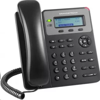 Grandstream GXP1615 [VoIP telefon - 1x SIP fiók, HD hang, 3 softkey, switch 2xLAN 10/100Mbps, PoE]