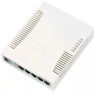 MikroTik RouterBOARD RB260GS (CSS106-5G-1S), Taifatech TF470 CPU, nagy teljesítményű konfigurálható switch, 5x LAN, 1xSFP slot MikroTik RouterBOARD RB260GS (CSS106-5G-1S), Taifatech TF470 CPU, nagy teljesítményű konfigurálható switch, 5x LAN, 1xSFP slot