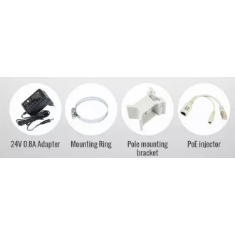 MikroTik SXT SA5 ac, 720MHz CPU, 128MB RAM, 1x LAN, integ. 5GHz Wi-Fi, 2x13dBi, 802.11a/n/ac, incl. L4 licenc