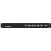 UBNT EdgeSwitch ES-24-250W [26 Gbps, 250W, aktív (802.3af/at) és passzív (24V) PoE, 2xSFP, L2/L3]