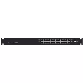 UBNT EdgeSwitch ES-24-250W [26 Gbps, 250W, aktív (802.3af/at) és passzív (24V) PoE, 2xSFP, L2/L3]