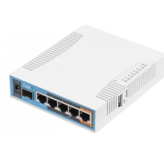 MikroTik hAP ac, 720MHz CPU, 128MB RAM, 5x LAN, 2.4 5GHz, Wi-Fi 802.11b/g/n/ac, SFP slot, incl. L4
