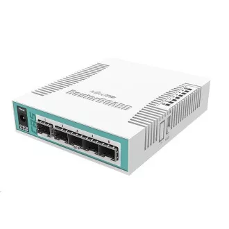 MikroTik Cloud Router Switch CRS106-1C-5S, 400MHz CPU, 128MB RAM, 1xGLAN/SFP, 5xSFP slot, incl. L5 licenc