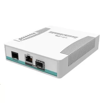 MikroTik Cloud Router Switch CRS106-1C-5S, 400MHz CPU, 128MB RAM, 1xGLAN/SFP, 5xSFP slot, incl. L5 licenc