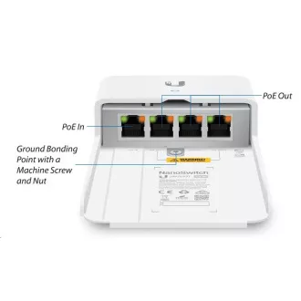 UBNT NanoSwitch [4x Gigabit, passzív PoE átvezetés]