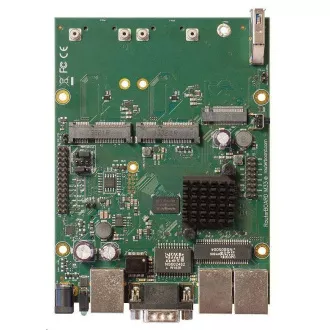 MikroTik RouterBOARD RBM33G, dual-core 880MHz, 256MB DDR3, 3x GLAN, 2x mini-PCIe, 2xSIM slot, 1xM.2, USB, RS232, incl. L4