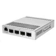 MikroTik Cloud Router Switch CRS305-1G-4S IN, Dual Boot (SwitchOS, RouterOS), 800MHz, 512MB RAM, 4xSFP , incl.L5