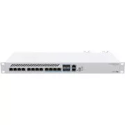 MikroTik Cloud Router Switch CRS312-4C 8XG-RM, 650MHz CPU, 64MB, 1xGLAN, 8x10G, 4x10G Combo, slot, incl. L5