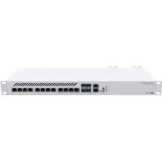 MikroTik Cloud Router Switch CRS312-4C 8XG-RM, 650MHz CPU, 64MB, 1xGLAN, 8x10G, 4x10G Combo, slot, incl. L5